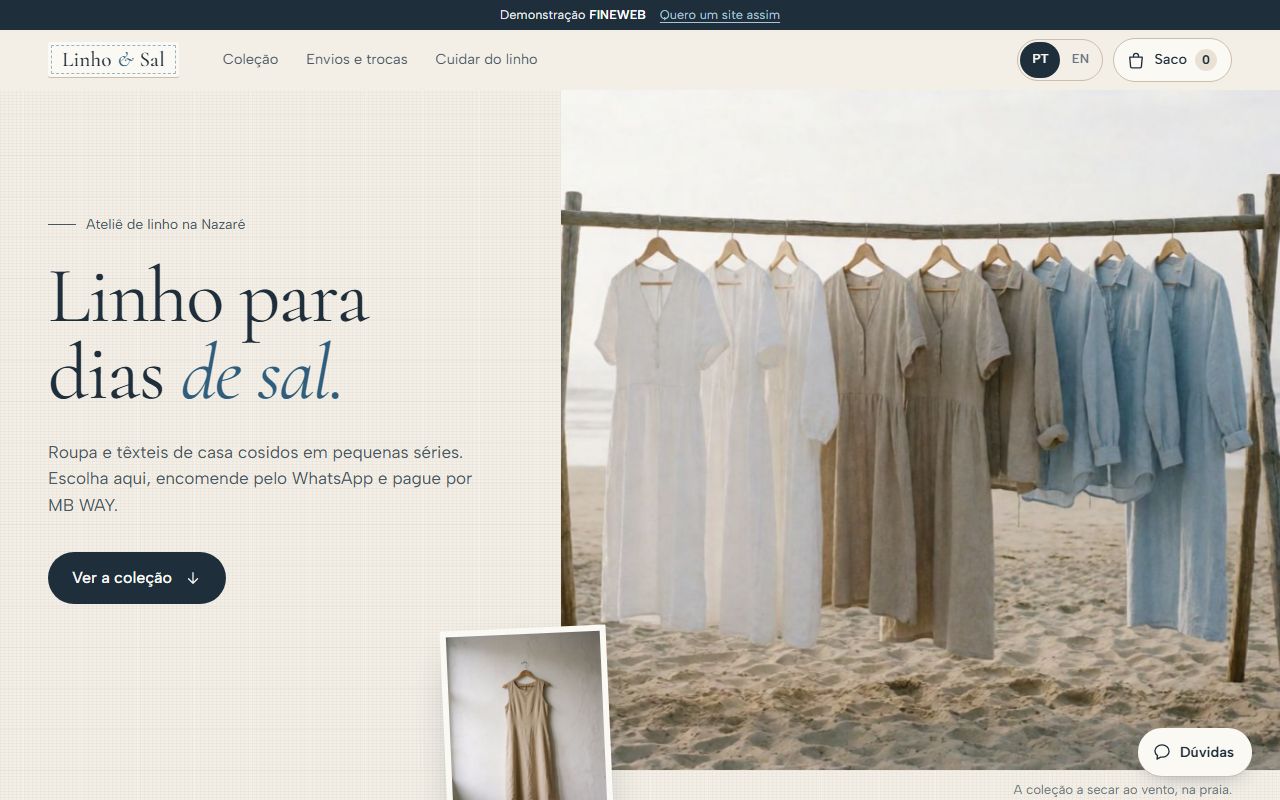 Linho & Sal, Moda e boutiques